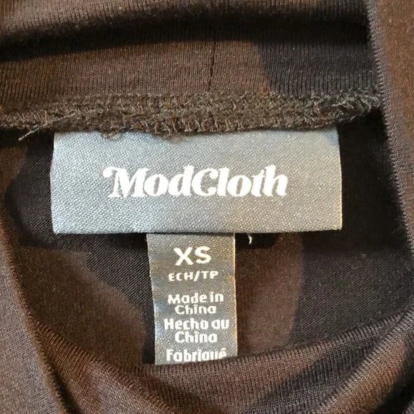 ModCloth- Black Mock/Turtleneck Long Sleeve Body Suit NWT - Picture 6 of 10